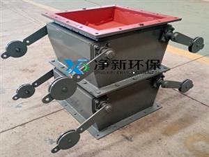 手动双层重锤翻版阀卸料器
